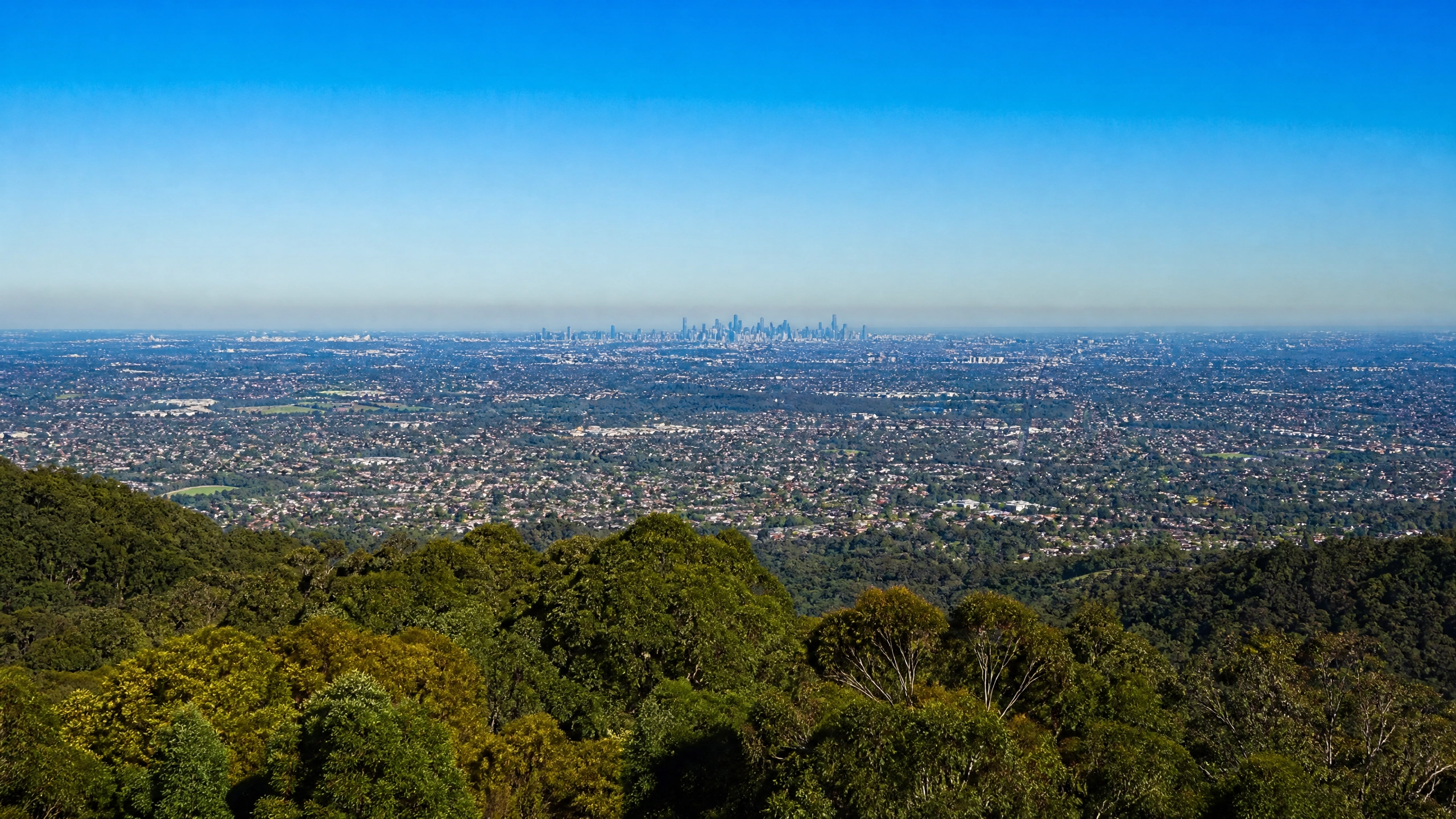 Melbourne City View from Dandenong Ranges
