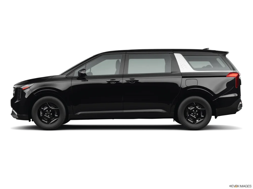 Black Kia Carnival people mover from the MPJ Australia chauffeured fleet