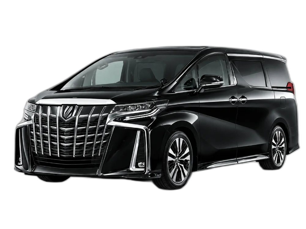 Black Toyota Alphard people mover from the MPJ Australia chauffeured fleet
