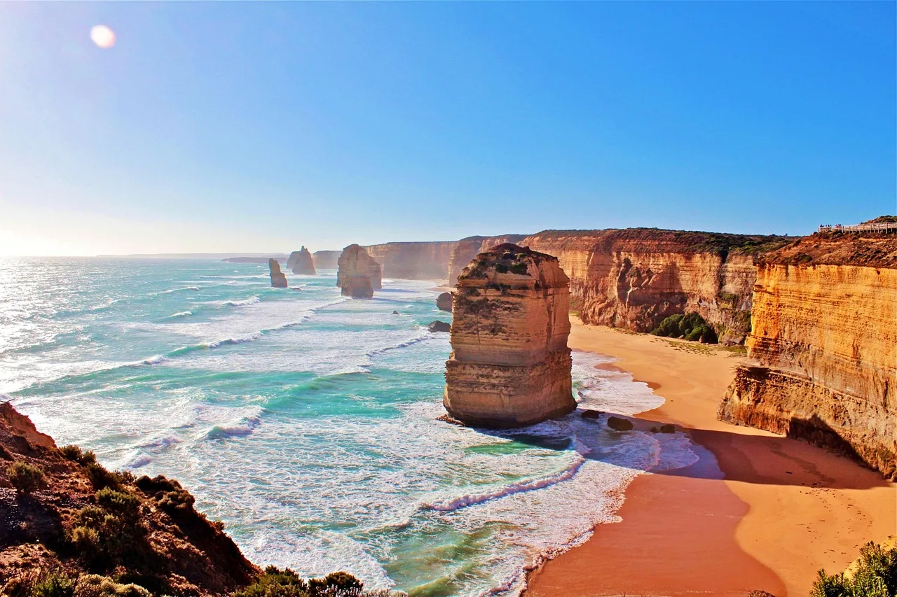 Great Ocean Road coastline in Victoria
