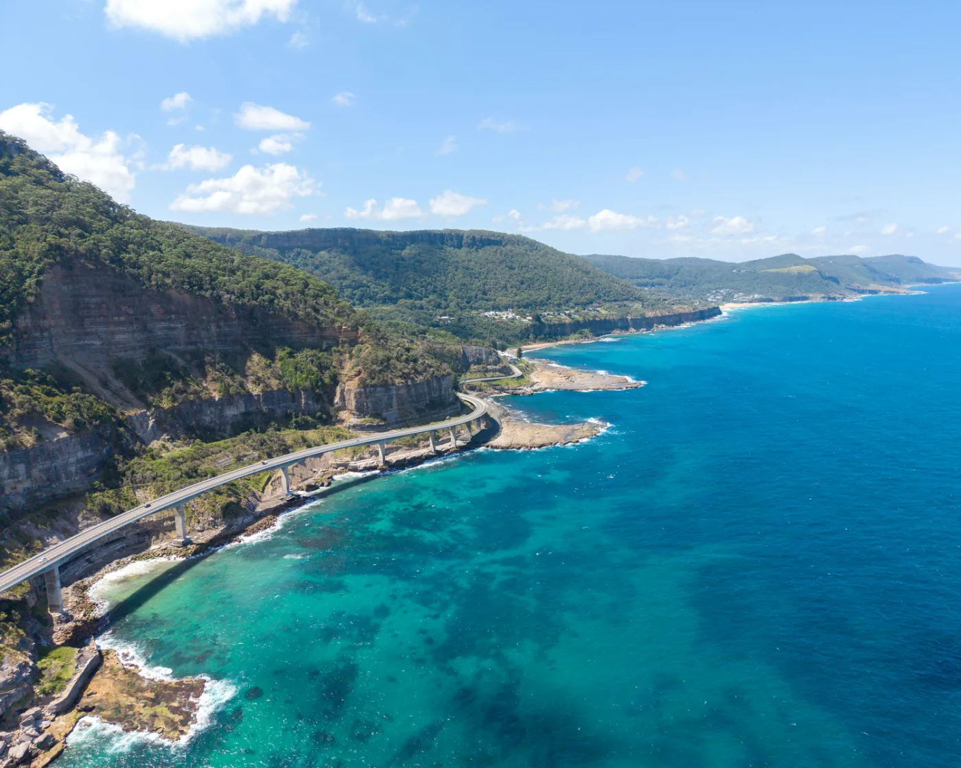 The Sea Cliff Bridge on the Grand Pacific Drive south of Sydney