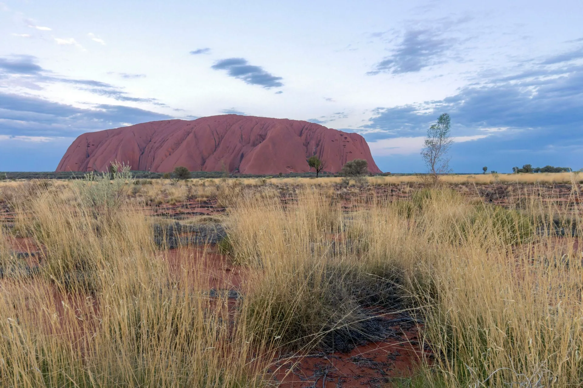 Uluru at dusk in the Northern Territory